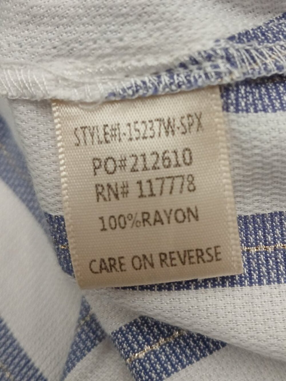 Lovestitch Women's Palmer Knot Front Striped Shirt Small - Picture 7 of 7